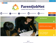 Tablet Screenshot of parentjobnet.org